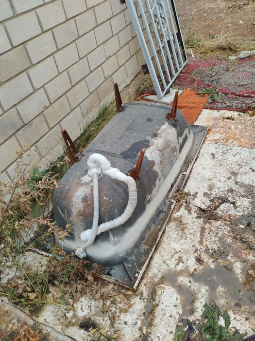 Чугунная ванна,б/у