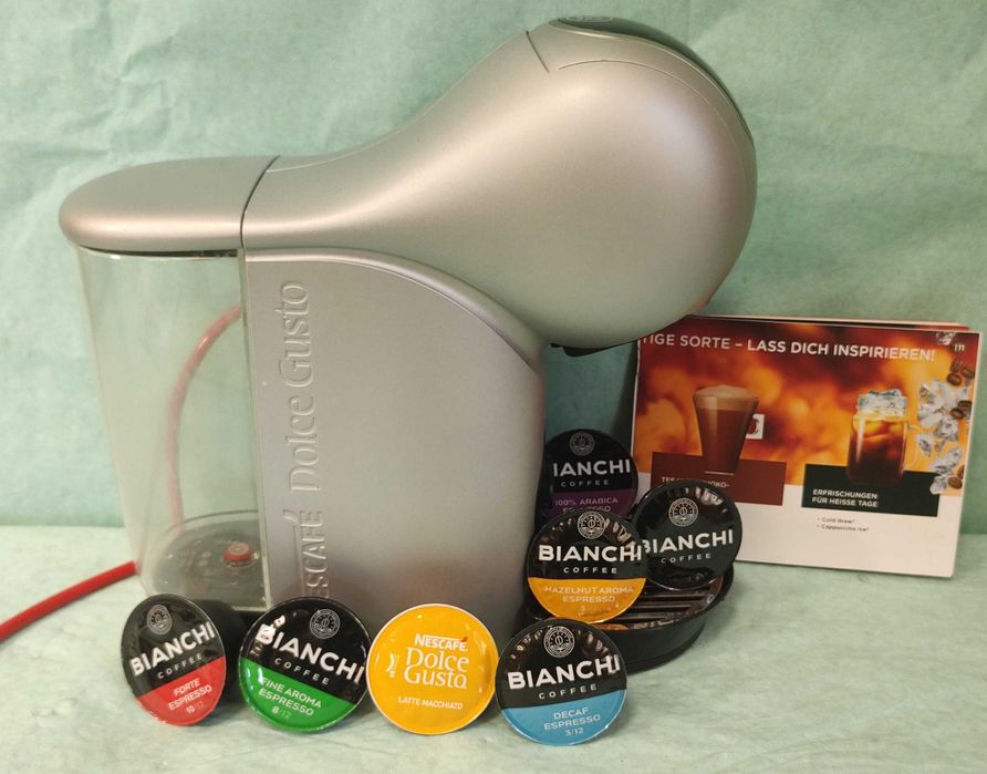 Кафемашина с гаранция 1 година Touch Automat NESCAFÉ® Krups Dolce Gusto Genio S.Silver Крупс за капсули система Долче густо