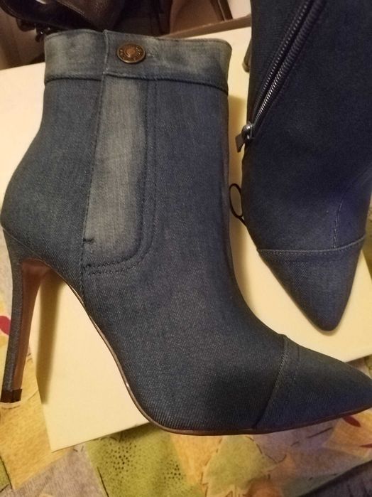 Botine noi ,elegante  denim, nr 37