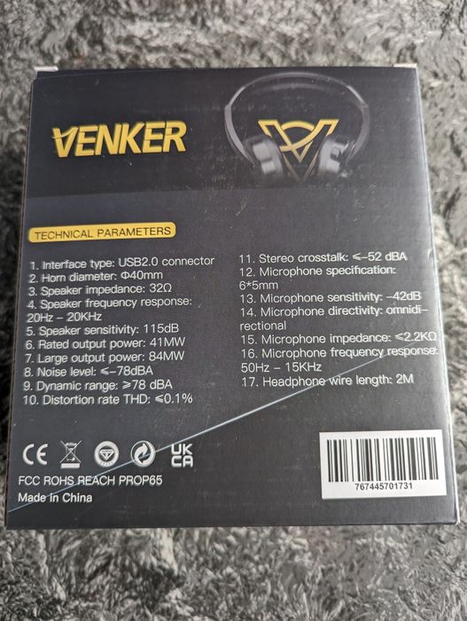 Căști USB cu microfon, mufă 3,5 mm/USB Căști 2-în-1