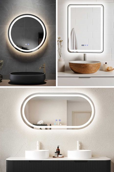 Огледала за баня с LED осветление и функция против изпотяване