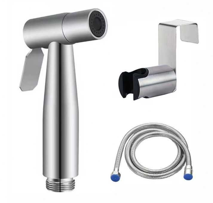 Set pistol pulverizare bideu inox cu furtun 1,5 m – igienă personală