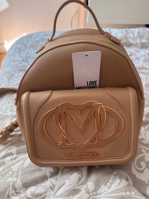 Love Moschino ghiozdan bej nou , dama