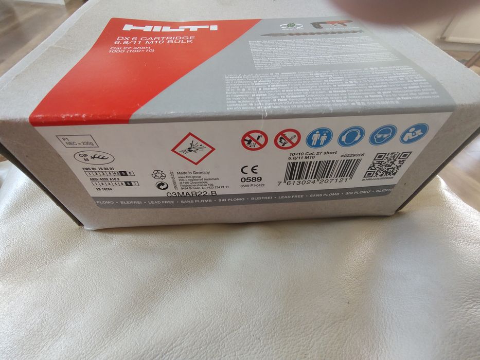 Capse hilti pt Dx6-gri , dx 460 -galbene,1000 buc