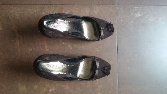 pantofi open toe,noi,MARTIN CLAY,39,piele total,made in italy