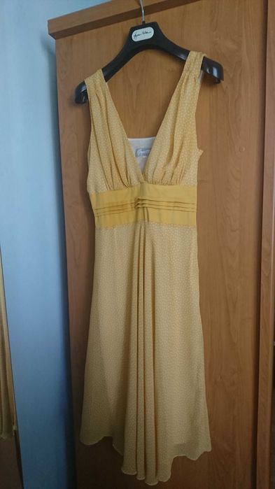 Rochie galbena cu buline GINETTE