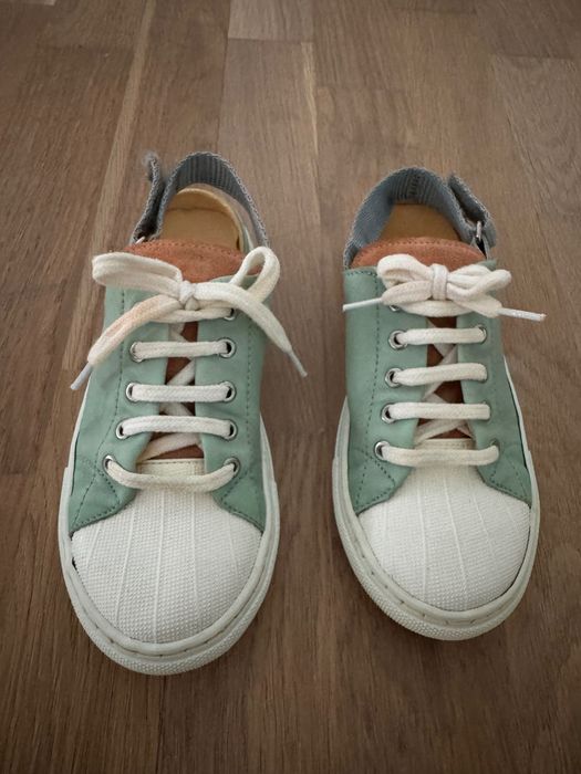 Adidași copii unisex Dulis, mărimea 31, piele/textil, made in Portugal
