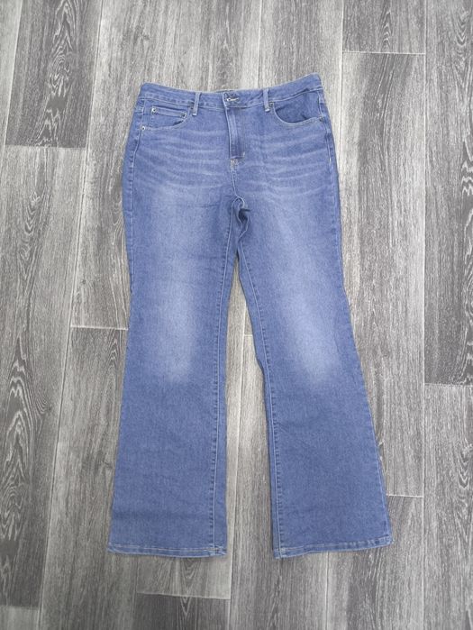 Джинсы клеш синие