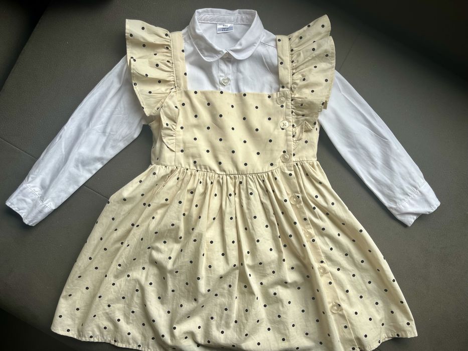 Рокля с риза за момиче размер 104