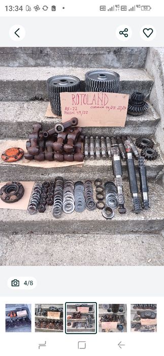 Piese freza grapă rotativa pinion slamAx.