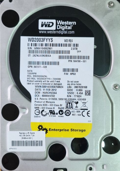 Продам жёсткие диски