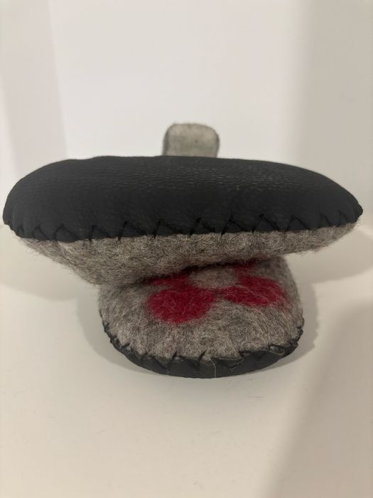 Papuci casa copii, lana impaslita