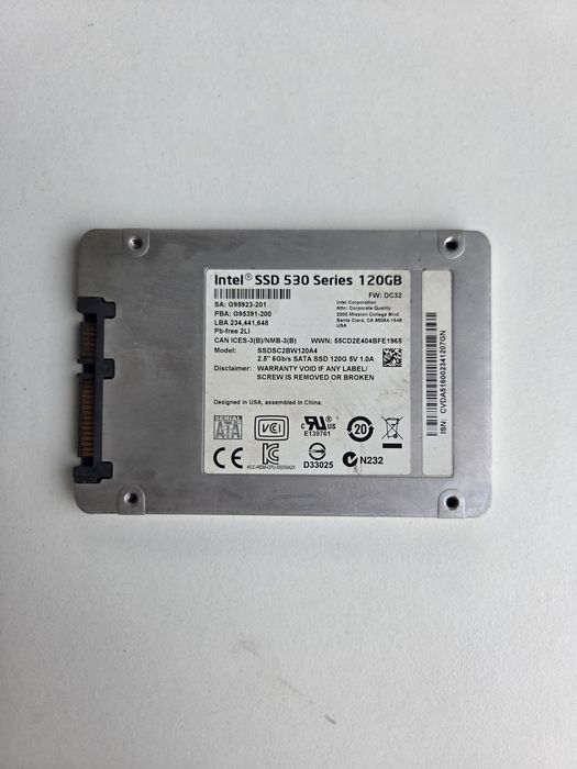 Ssd Intel 128 gb