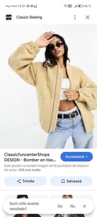 Jachetă scurtă de Damă ASOS DESIGN
Coats & Jackets by ASOS DESIGN