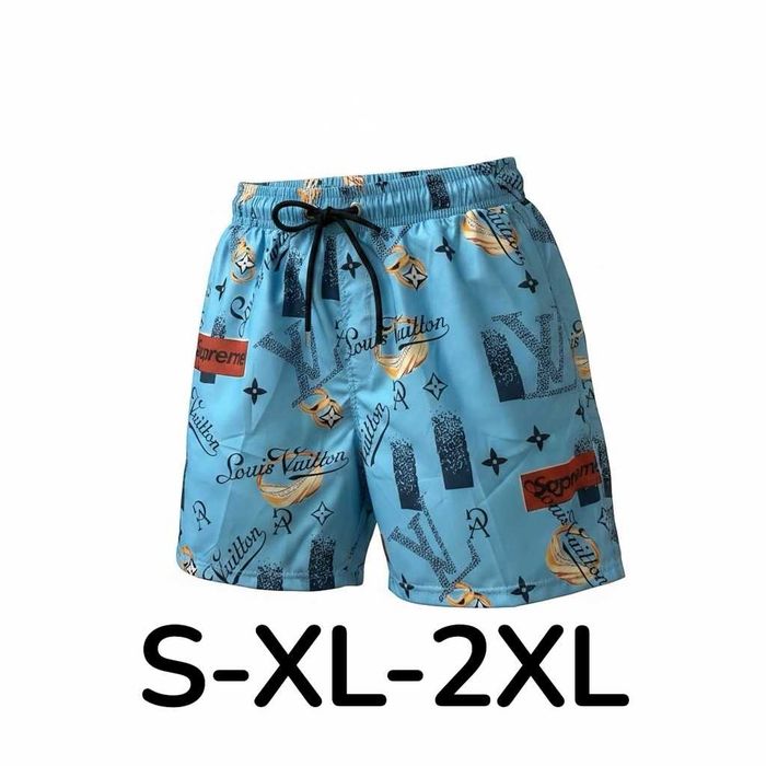 мъжки бански Louis Vuitton x Supreme, Луксозни плажни шорти с лога