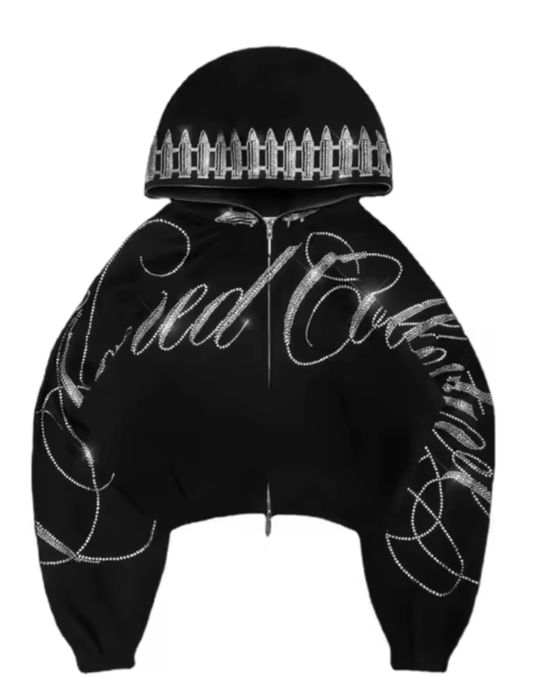 Толстовка с пайетками с длинными рукавами