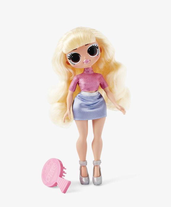 Кукла LOL Surprise ! OMG с руса или лилава коса и четка - 4 вида