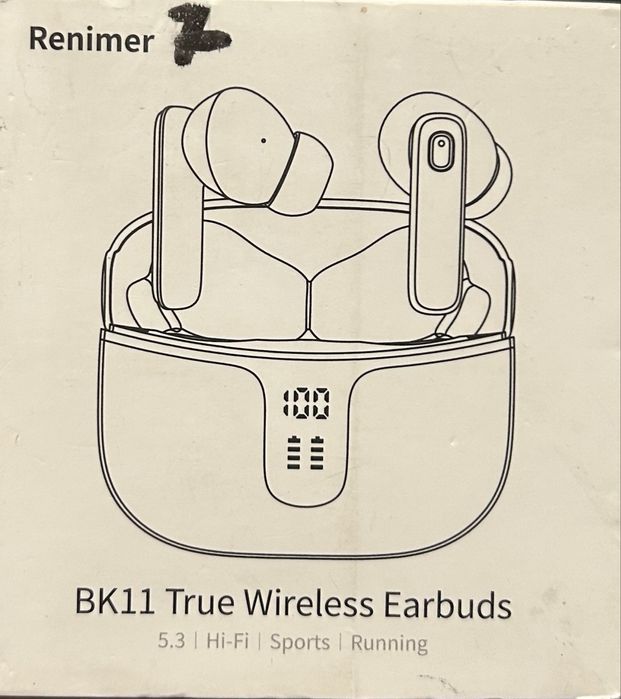 Безжични слушалки Renimer BK 11 True Wireless Earbuds