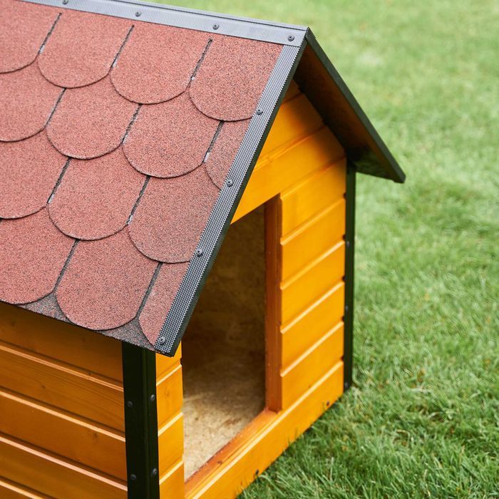 Cusca Caine Izolata Cu Profile Metalice Antiros Lemn Tratat & Garantie