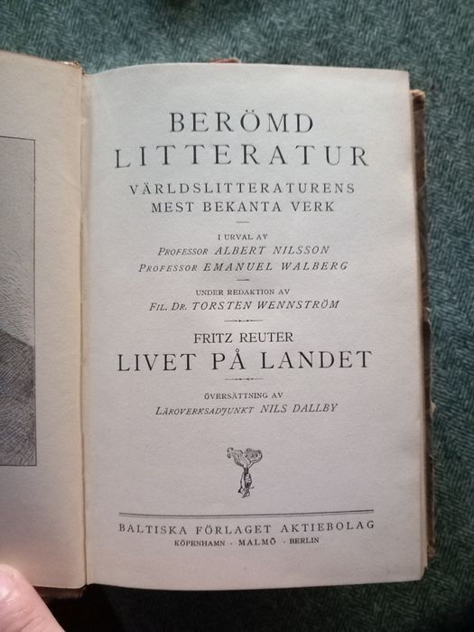 Cărți vechi în  suedeză