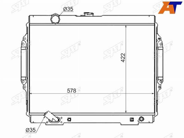 Радиатор Mitsubishi Pajero
