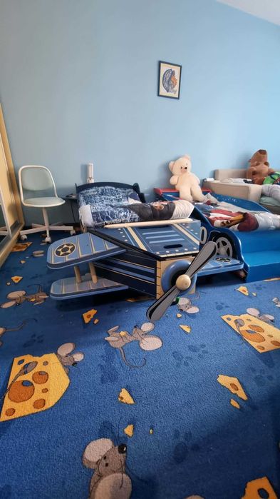 Детски легла с матраци 60x140 – самолет и кола