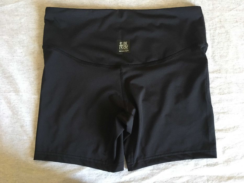 Къс спортен клин XS S черен с джобове / къси панталони за тренировка