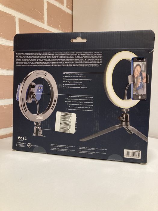 LED Селфи лампа. Трипод, 4 типа светлина