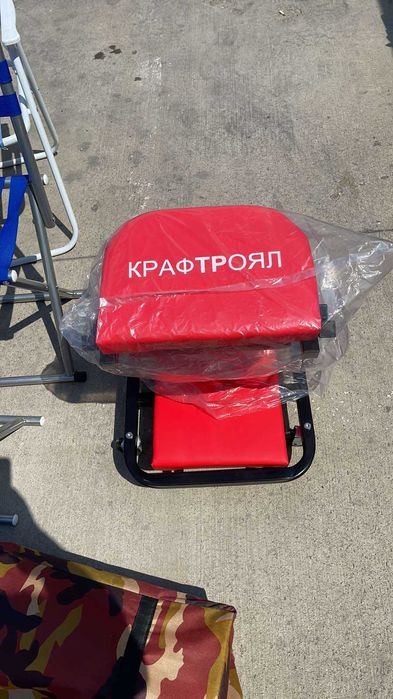 Сервизна лежанка и стол 2в1 KraftRoyal- сгъваема, удобна, мобилна