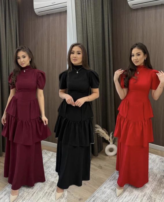 Платье бордовое  страндарт 44/46/48