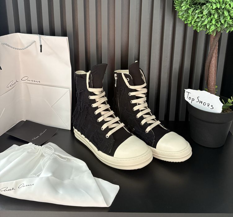 Rick Owens Denim Slashed