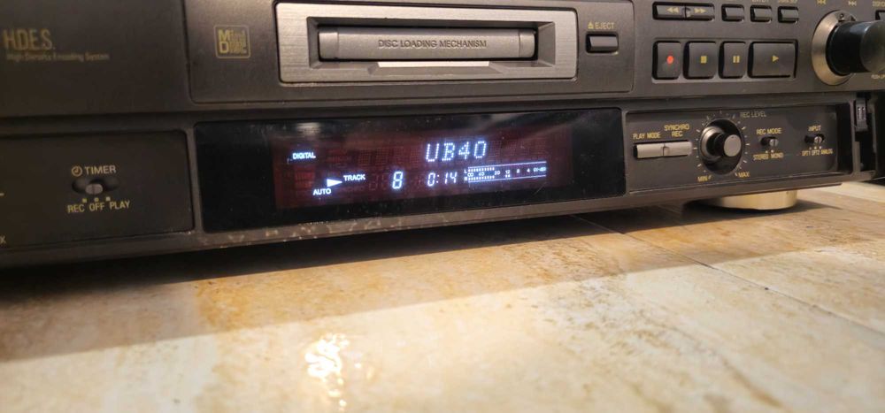 MiniDisc Technics SJ-MD100 functional, test video! Cititi descrierea!