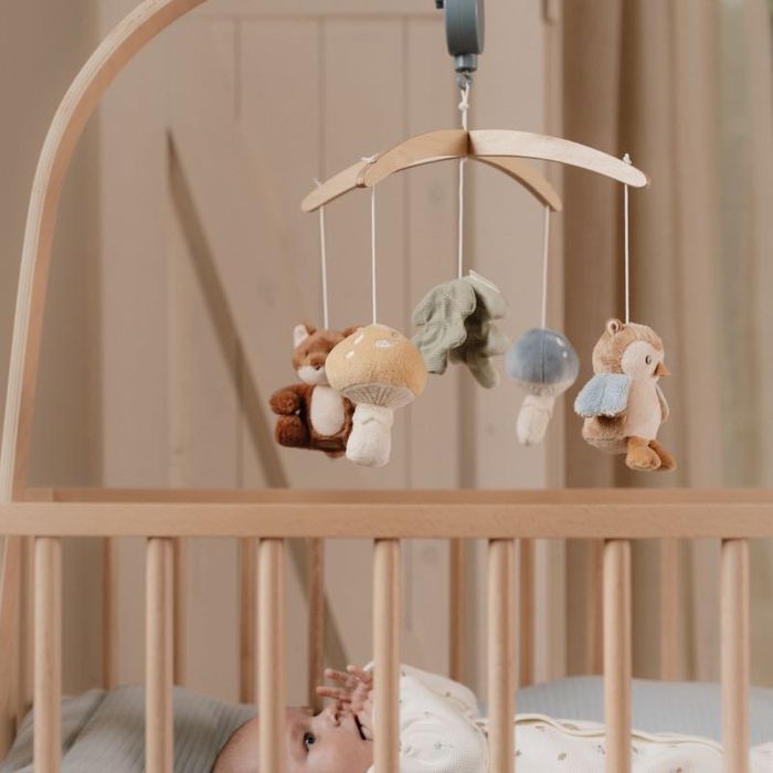 Дървена Музикална Въртележка За Легло Little Dutch