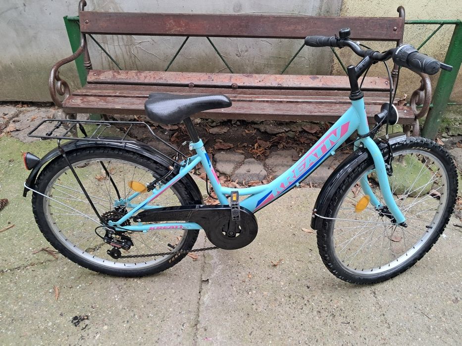 Bicicleta fete cu 6 viteze roti 24