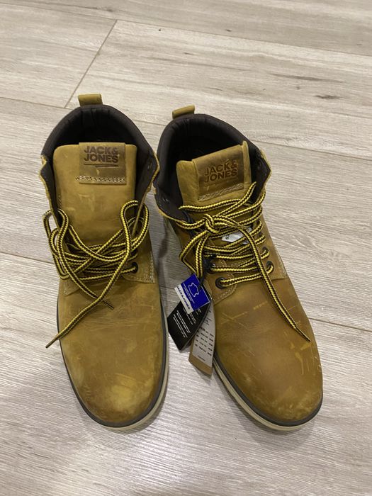 Новые мужские кожаные ботинки Jack Jones