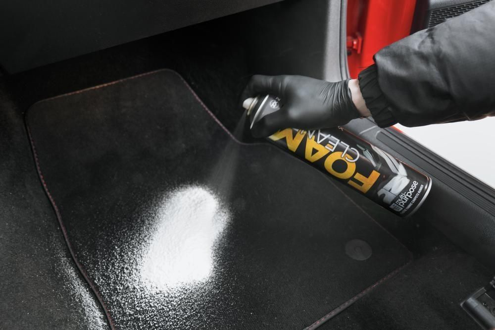 пяна за почистване - интериорна с четка zollex 650мл. zc-233, ...