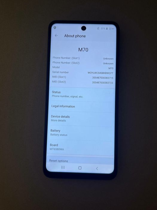 Telefon mobil M70