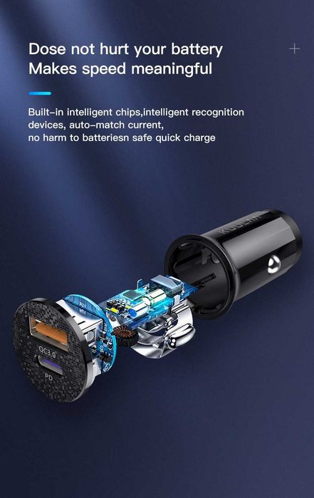 2V - 24V QC3.0 PD 48W зарядно за кола за телефон