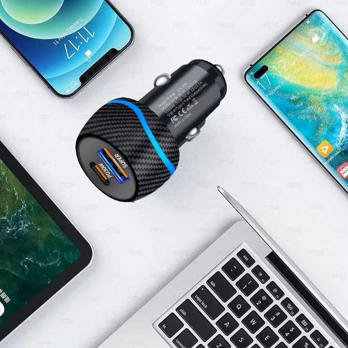 Incarcator auto 60W samsung, iphone