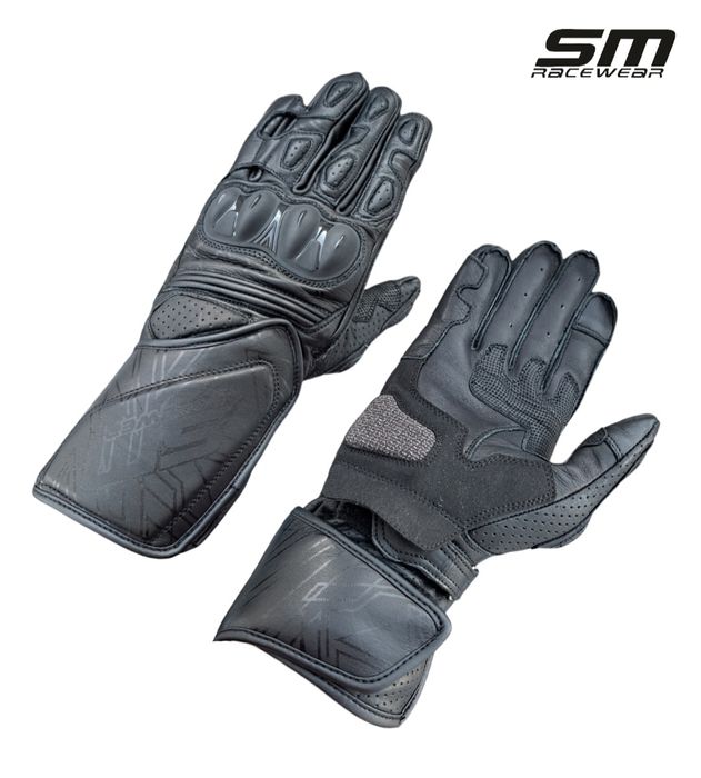 Manusi moto piele naturala SM Racewear Akira S, M, L, XL, 2XL Noi!