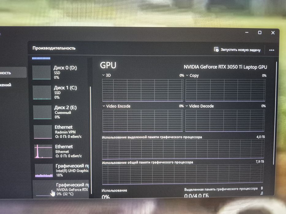 Игровой ноутбук, комплектующие