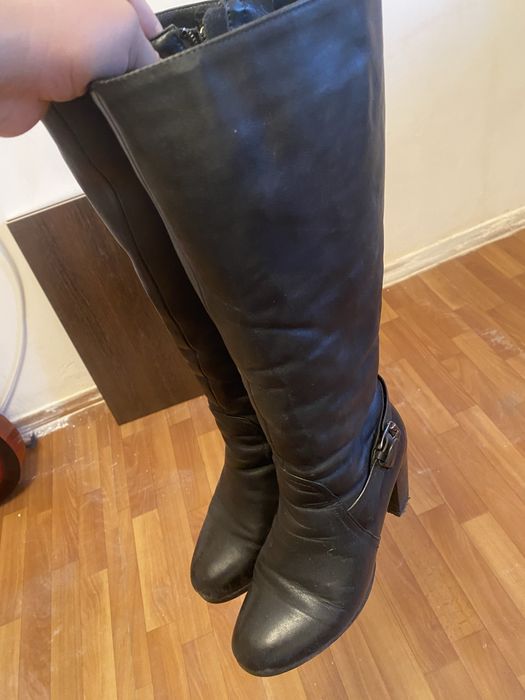 Продам сапоги кожаные