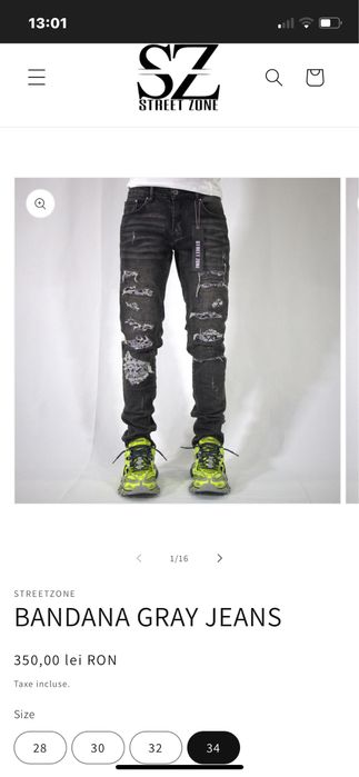 Blugi Negri Street Zone 34