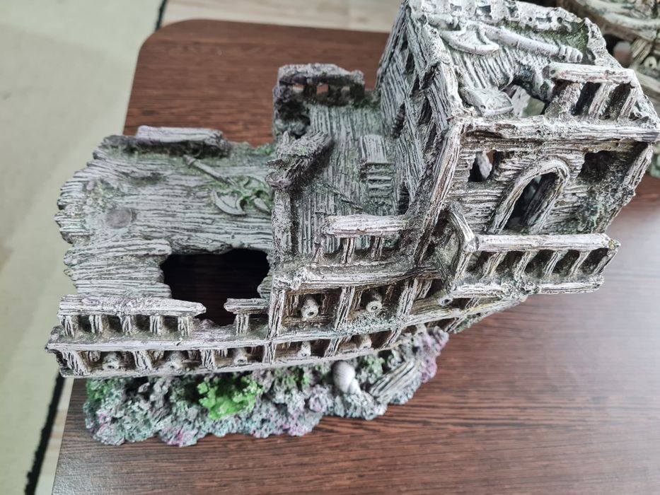 Decor acvariu corabie epava 48x16x25cm marime mare