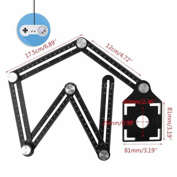 Мултифункционален шаблон от алуминиева сплав