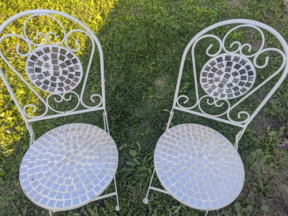 2 scaune fier forjat