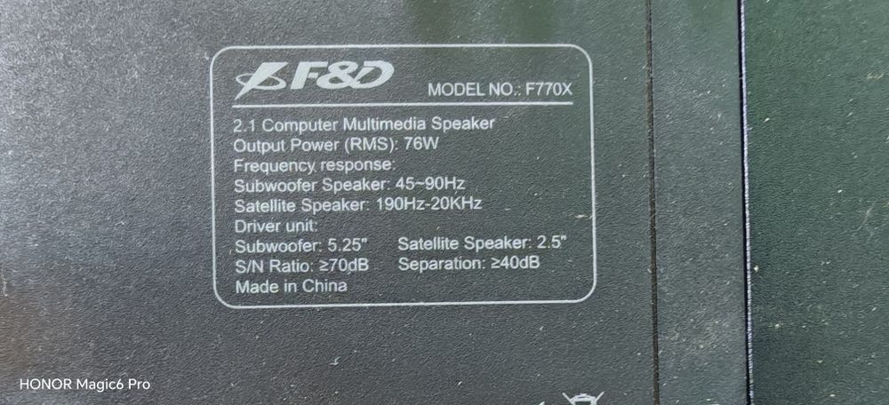 Fenda f770x /2.1 тонколони