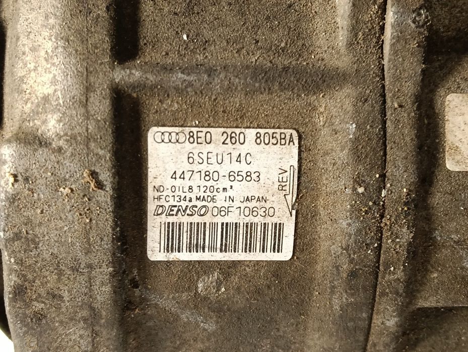 Компресор климатик Audi A4 B6 B7 1.8T 2.0 бензин – Denso 6SEU14C