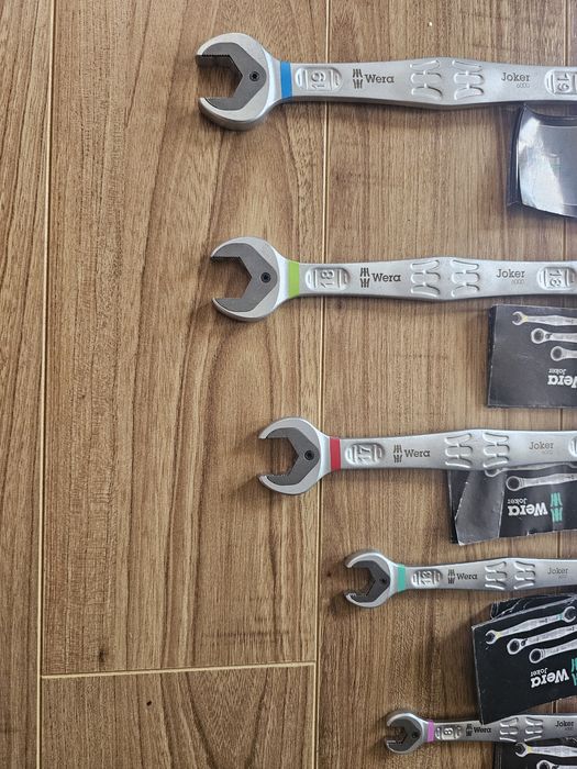 Set 5 chei combinate cu clichet Wera