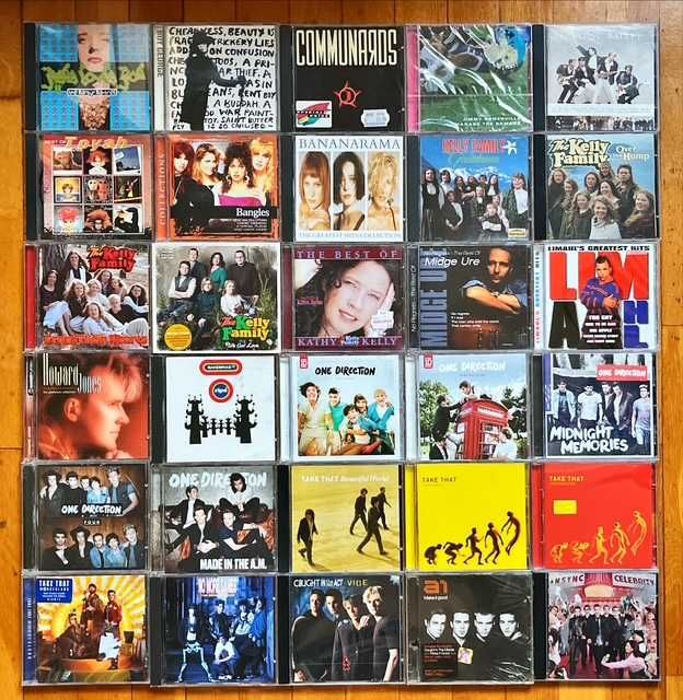 Lot CD orig. pop&electro: Snow, Boney M., BZN, Vangelis, One Direction